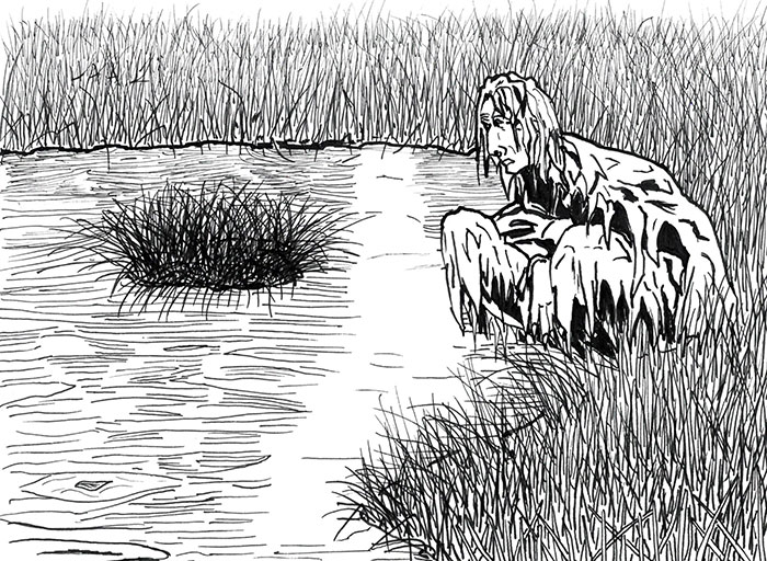 Swamp Prince. Scary short story